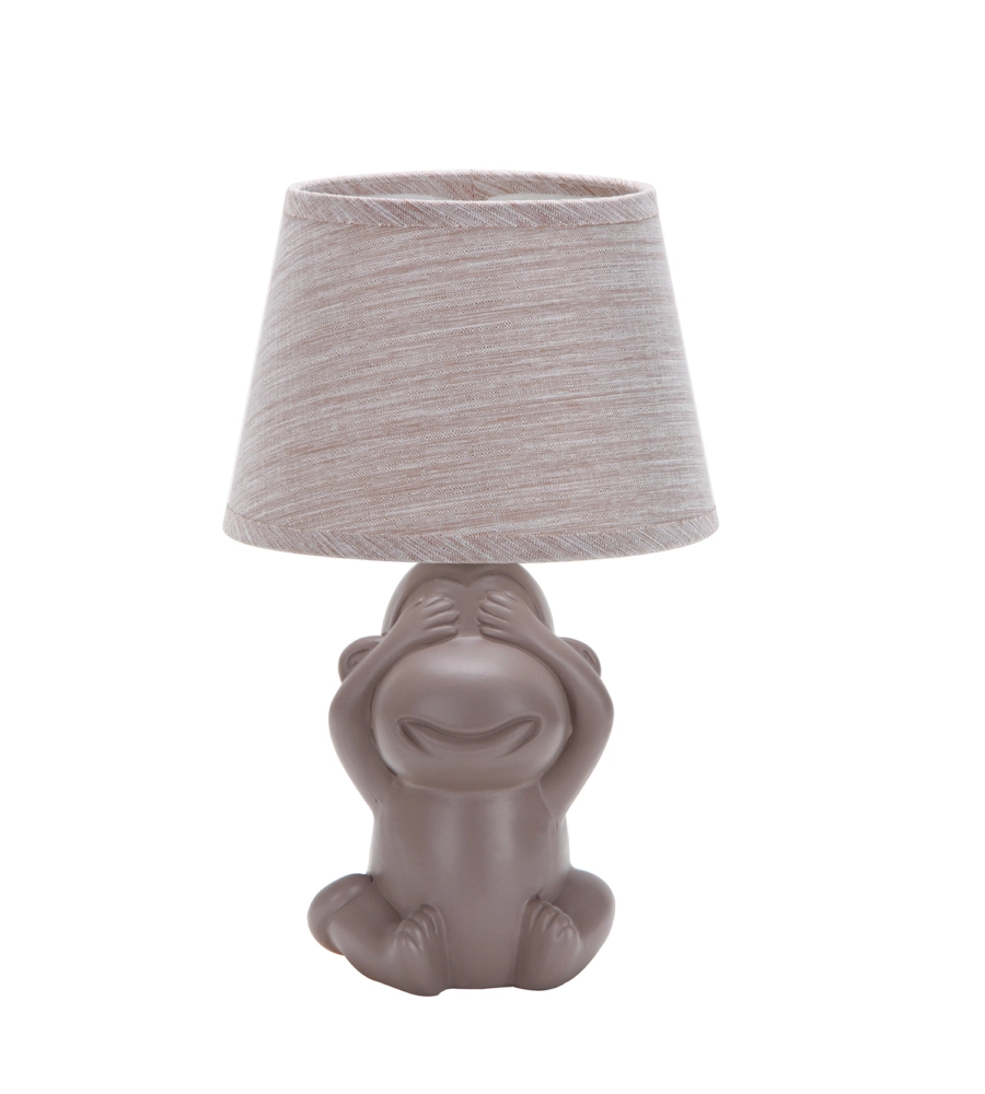 LUMETTO "MONKEY NON VEDO" MARRONE, E14